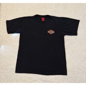 JNCO Jeans Harley Davidson Motorcycle T Shirt Black Sz L 100% Cotton